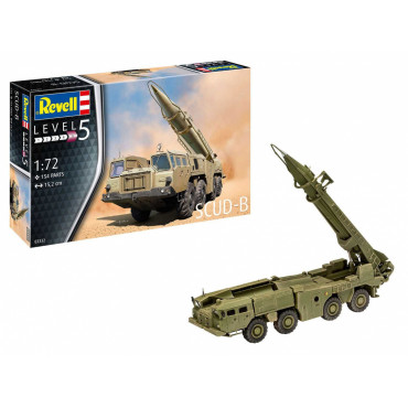 KIT PARA MONTAR REVELL MÍSSIL SOVIÉTICO SCUD-B 1/72 154 PEÇAS REV 03332